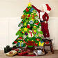 izosen Felt Christmas Tree for Kids Wall with Led String Light, 3Ft Wall Hanging DIY Felt Christmas Tree & 32 Felt Detachable Ornaments for Boys Girls