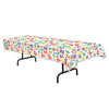 Beistle 70 Tablecover, 54 by 108-Inch, Multicolor