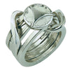 BePuzzled | Ring Hanayama Metal Brainteaser Puzzle Mensa Rated Level 5, for Ages 12 and Up