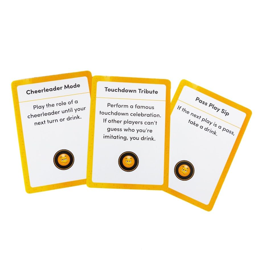 Plearn Pieces Drink Talk Trivia - 3-in-1 Football Card Game for Fans | Tailgate, Pregame & Party Game with Drinking Prompts, Hot Take Debates
