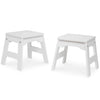 Melissa & Doug Wooden Stools - Set of 2 (White)