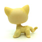 Mini Pet Toy Collection #733 Yellow Cream Short Hair Cat Cute Green Eyes Kitty