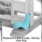 Replacement Part for Barbie Doll Dreamhouse Doll House Playset HMX10 - Replacement Blue Lounge - Gaming Chair