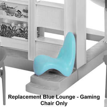 Replacement Part for Barbie Doll Dreamhouse Doll House Playset HMX10 - Replacement Blue Lounge - Gaming Chair