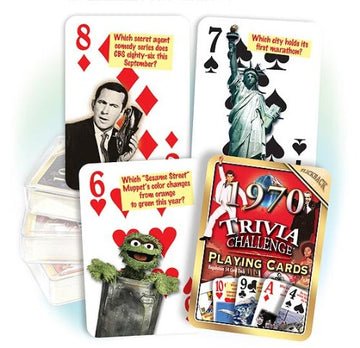 Flickback 1970 Trivia Playing Cards 55th Birthday or Anniversary