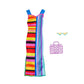 Barbie Fashion Pack of Doll Clothes, Complete Look Set with Striped Dress and Accessories