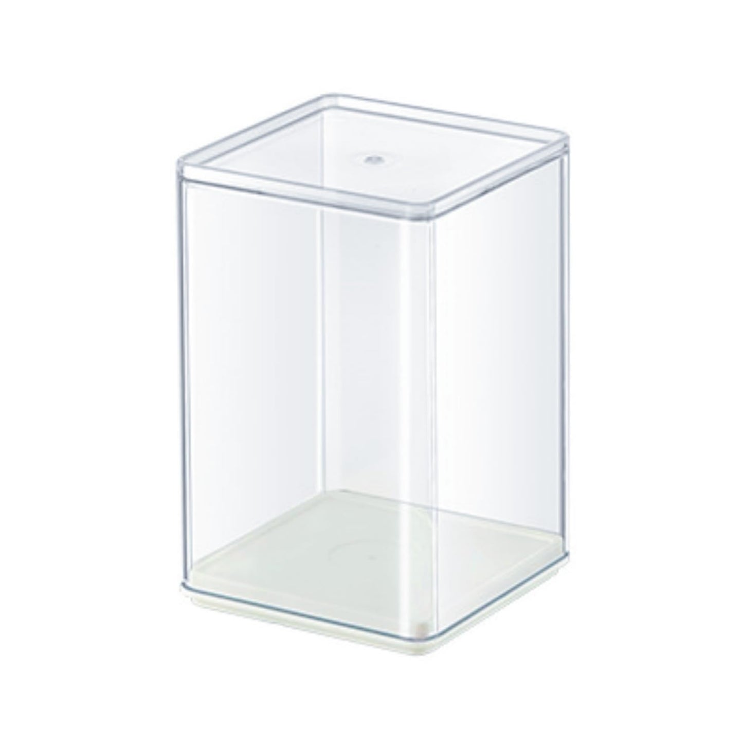 Clear Figure Display Case 3x3x4.5 inch Small Acrylic Figurine Storage Box Showcase for Collectibles Minifigure Mini Dolls Toys Organizer
