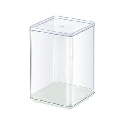 Clear Figure Display Case 3x3x4.5 inch Small Acrylic Figurine Storage Box Showcase for Collectibles Minifigure Mini Dolls Toys Organizer