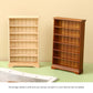 Miniature Library Wooden Bookshelf Model Realistic Dollhouses Bookcase Cabinet Furniture Ornament Decors for 1:12 Scale