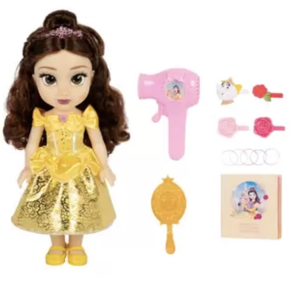 Disney Princess Frozen Get Ready with Me Large Doll and Hair Play Set-Belle