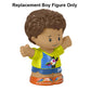 Fisher-Price Replacement Part Little People Sports Soccer Playset - HBW71 ~ Replacement Boy Figure ~ Wearing Yellow and Blue Soccer Uniform ~ Works