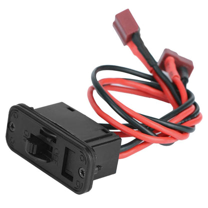 Dilwe RC Switch, High Current On/Off Switch for RC Airplane, Black, Mechanical, Push Button, Manual