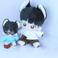 niannyyhouse Loose Solid Hoodie Jeans Glasses Tall Leather Shoes 10cm 15cm 20cm Plush Doll Clothes Soft Stuffed Plush Toy Dress Up Accessories (a9