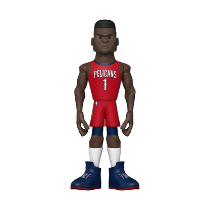 Funko New Orleans Pelicans NBA Gold 5 Inch Vinyl Figure | Zion Williamson Chase