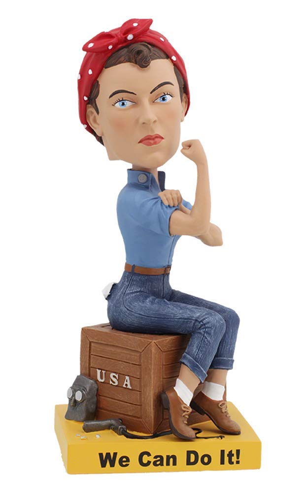 Royal Bobbles Rosie the Riveter Cultural Icon Collectible Bobblehead Statue