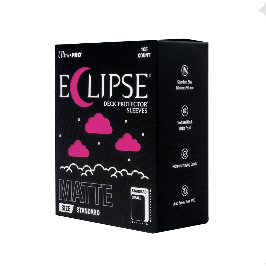 ECLIPSE DECK PROTECTORS: APPLE RED MATTE (105CT) BY ULTRA PRO