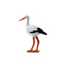 Safari Ltd. White Stork Figure - Realistic 5" Tall Bird Model - Educational Toy for Boys, Girls & Kids Ages 3+