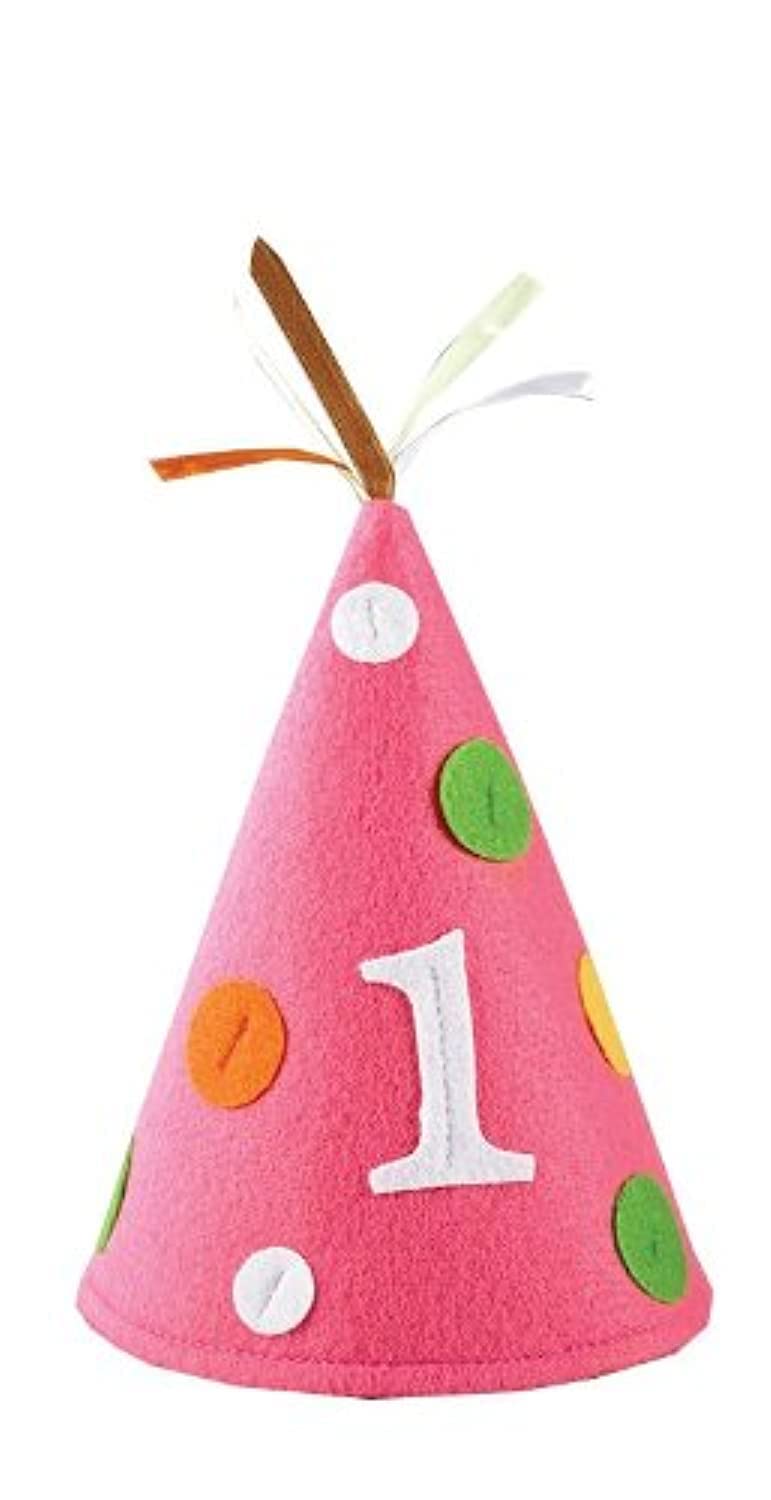 Creative Converting 209101 1st Birthday Pink Party Cone Hat