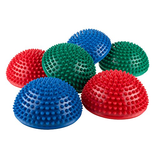 HEY! PLAY! Balance Pods, Multicolor, Set of 6, 6.5” x 3.25”
