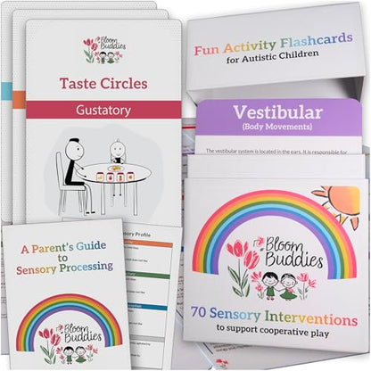 BLOOM BUDDIES - 70 Fun Sensory Games & Activities for Parents of Children with Autism ADHD. Sensory Play Ideas for Caregivers of Kids on the Spectrum
