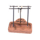 7 Nail Balance Puzzle Wood Block Game Pocket Brain Teaser IQ llusion Magic Trick Toy