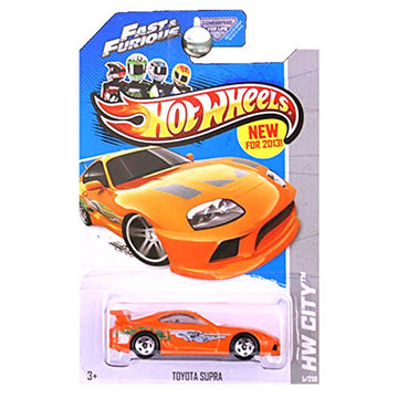 Hot Wheels 2013 HW City Fast & Furious Toyota Supra 5/250, Orange