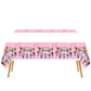 Ananju 2pcs Children Birthday Party Tablecloth Table Cover,Children Birthday Supplies Decorations (1)