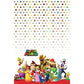 American Greetings Rectangular Super Mario Brothers Plastic Tablecover - 54" x 96", Multicolors, 1 Pc