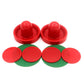 1 Set Mini Air Hockey Pushers and Air Hockey Pucks Great Goal Handles Pushers Goal Handles Paddles Replacement Accessories for Game Tables 60 MM