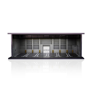 1/64 Diorama Display Case with LED Lights, Model Car Display and Storage, Compatible with Hot-Wheels Match-Box Mini GT Diecast Cars, Gift for Men