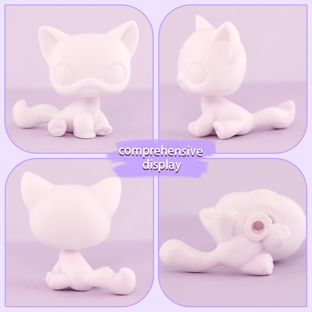 diylpshome 6Pcs Mini Pet Figure Base, Ideal for DIY Paint & Model Kits,Custom DIY Collie Dachshund Great Dane Cocker Spaniel Tabby Cat Sitting Cat
