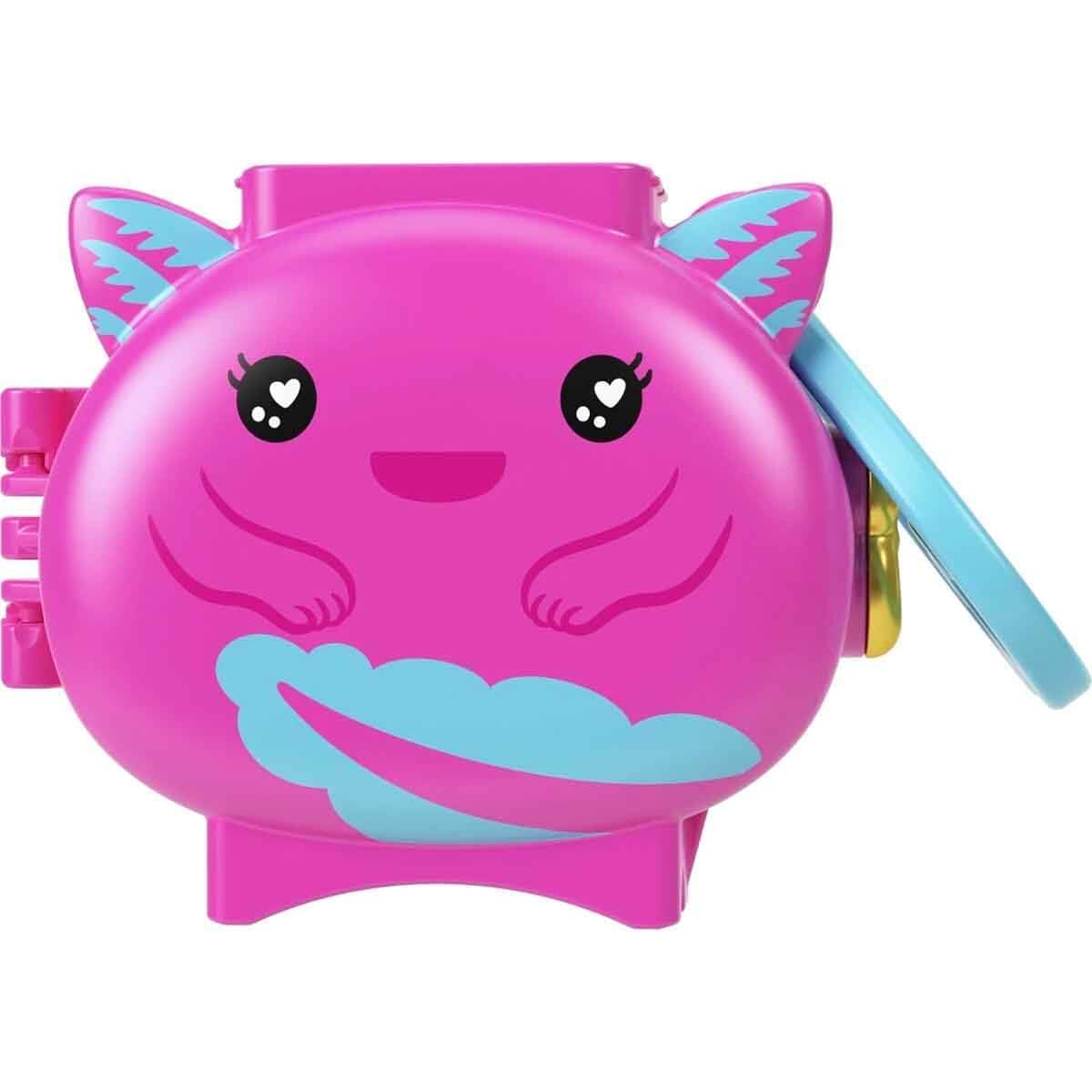Polly Pocket Collectible Axolotl Pet Compact Playset for Girls Ages 4 and Up
