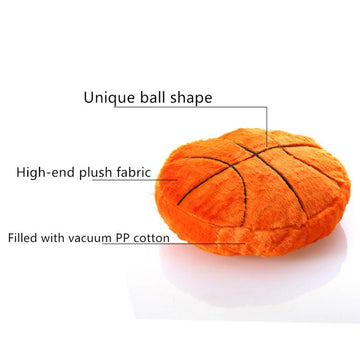 XIZHI 18'Basketball Plush Pillow Fluffy Durable Stuffed Football Throw Pillow Ball Sports,Ball Pillow Soft Durable Sports Toy Sofa Room Decoration