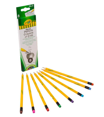 Crayola Number 2 Pencils, Classroom Must Haves, Back to School Supplies, 8 Count