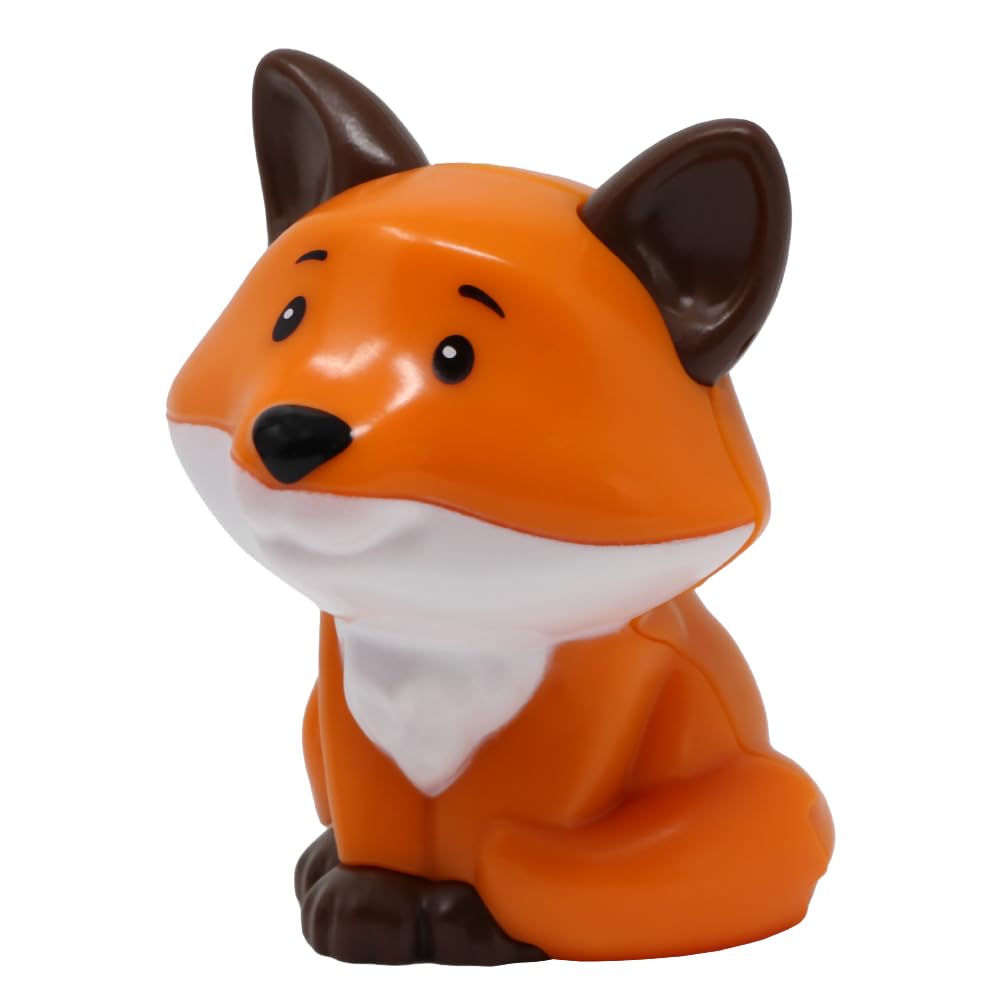 Fisher-Price Replacement Part for Collectible Little People Alphabet Fun Zoo Safari Farm Playset JGR92 - Replacement Letter F Orange and White Fox