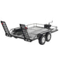 Srliya Metal Trail Car Trailer Accessory with Four Tires Fit for 1/10 RC Car