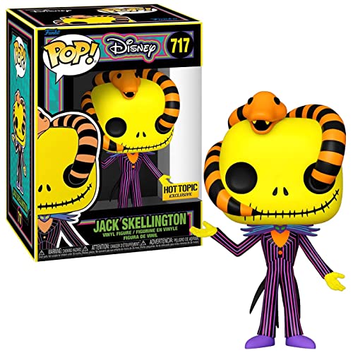 Funko Nightmare Before Christmas POP! Disney Jack Skellington Exclusive Vinyl Figure #717 [Blacklight, Snake]