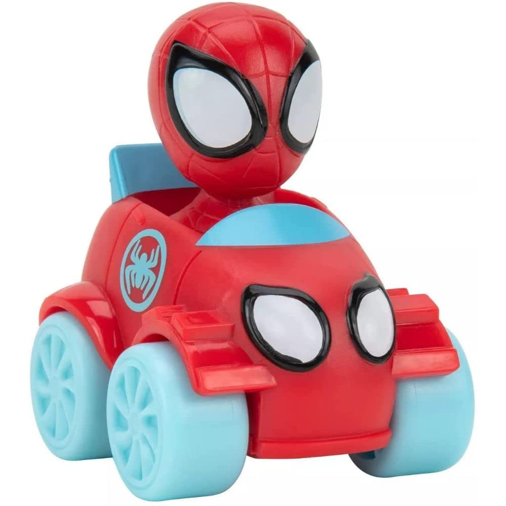 Marvel's Spidey and his Amazing Friends SNF0046 10-Pack-2” Mini Vehicle Assortment Including, Ghost Spider, Miles, Hulk, and More-Toys Featuring Your