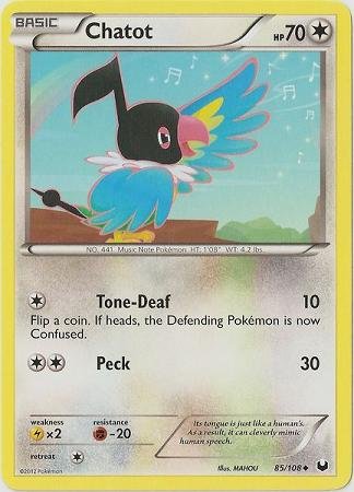Pokemon - Chatot (85/108) - BW - Dark Explorers