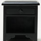 Classics by Handley Dollhouse Miniature Night Stand, Black