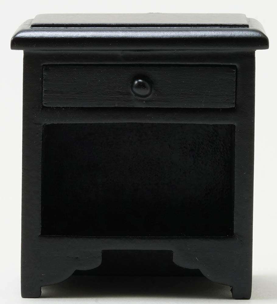 Classics by Handley Dollhouse Miniature Night Stand, Black