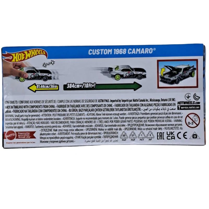 Hot Wheels Pull-Back Speeders Custom 1968 Camaro