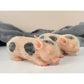 Lonian 5 Inch Silicone Pig Dolls Mini Silicone Pig Realistic Toy Full Silicone Pig (Black Spot)
