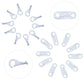Yoogeer 10 Pairs Replacement Parts for Thomas Train Trackmaster Toys Couplers Hooks Eyes -White