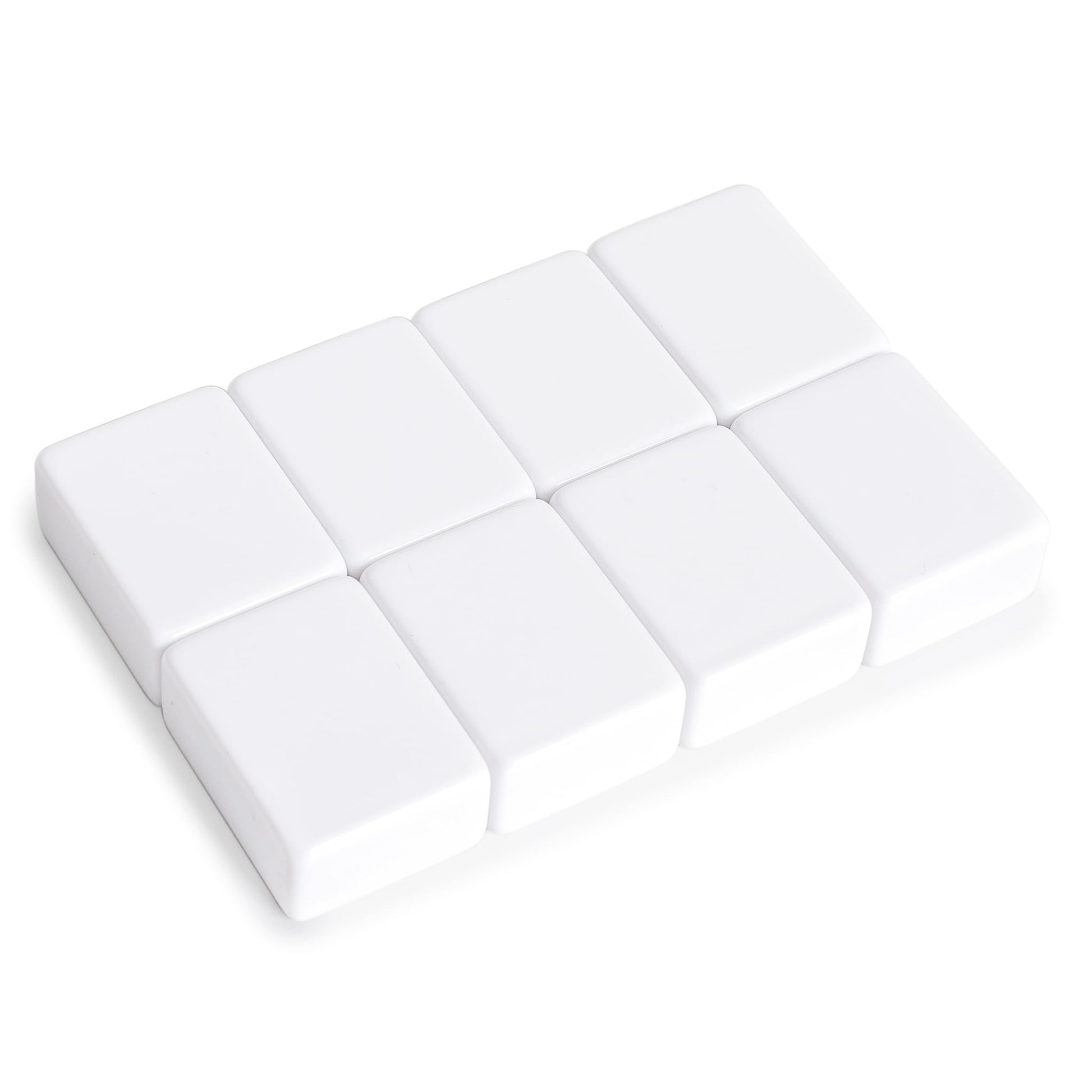 YMI Set of 8 American Mahjong Joker Replacement Tiles, White Melamine Set