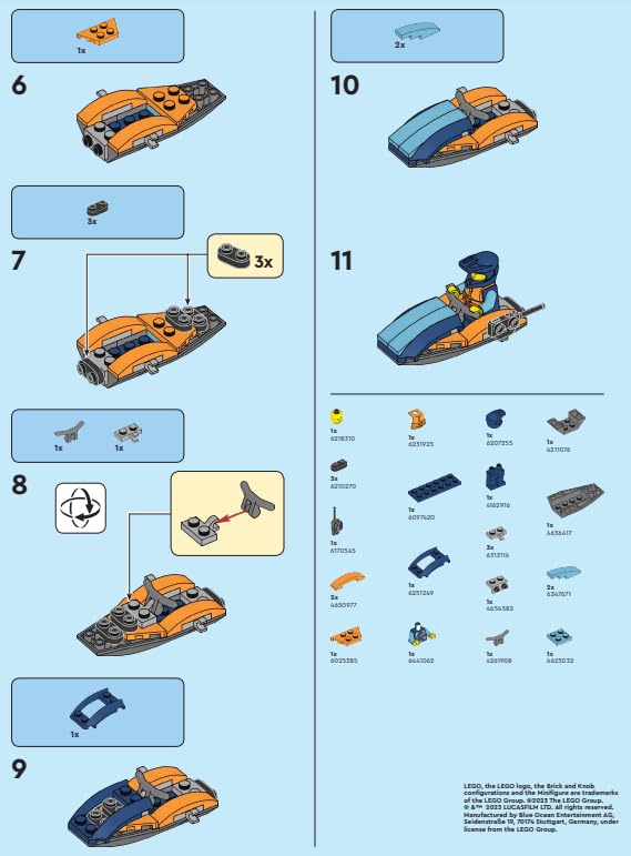 LEGO City: Water Explorer Minfiigure with Water Scooter