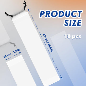 Playmat Bag for TCG - 10 Pack Waterproof Frosted White Polyethylene Storage Bags, Reusable Travel Pouch for Trading Card Game Mats, Large Portable
