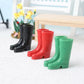 1Pair Black 1/12 Miniature Rubber Boots Dollhouse Garden Accessories?Dollhouse Accessories, Decorations