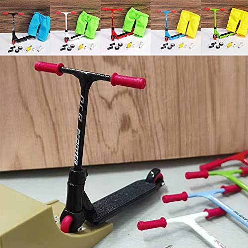 MIKEMENG Finger Scooter With Tools and Shoes - Board Accessories Pack 1 Black Toy for Kids (Black Scooter)