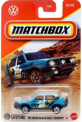Matchbox '90 Volkswagen Golf Country [Blue] 22/125, 1:64 Scale Diecast Vehicle
